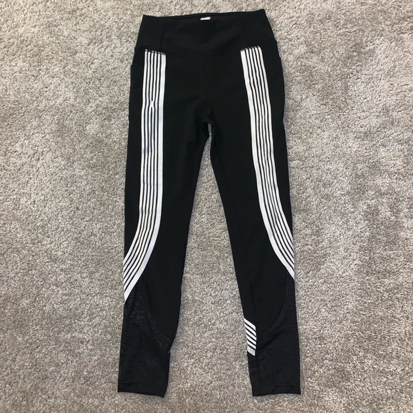 Avia Black & White Striped leggings size XS - Picture 3 of 10